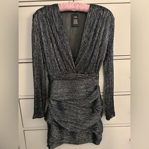 Elegant Black Metallic Dress